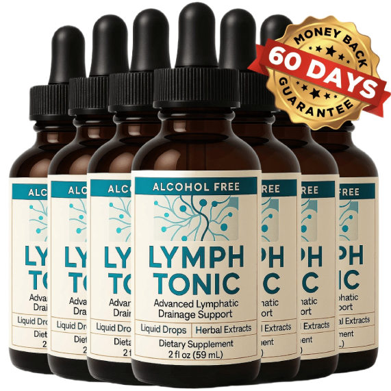Lymph Tonic supplement shown as a complete package for final purchase and daily wellness support