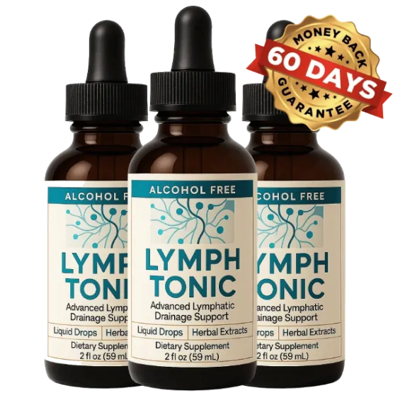 Lymph Tonic herbal liquid supplement designed to support lymphatic health and fluid balance
